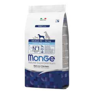 Monge Natural Superpremium Medium Puppy & Junior -piletina hrana za štenad 12kg