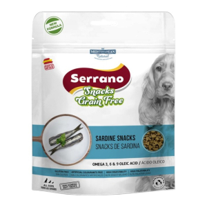 Serrano Natural Snacks Grain Free Sardine - riba sa Omega 9 poslastica za pse 150g