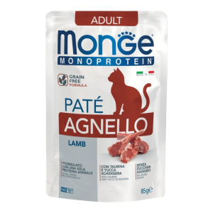 Monge Monoprotein Adult Cat Lamb Paté Pouch pašteta od janjetine hrana za mačke 85g