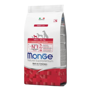 Monge Natural Superpremium Mini Puppy & Junior piletina suha hrana za štenad 800g