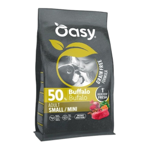 OASY Grain Free Adult Small / Mini Buffalo - bizon suha hrana bez žitarica za pse 800g