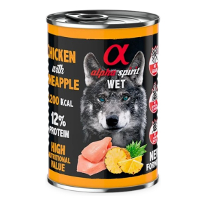 Alpha Spirit Chicken & Pineapple piletina s ananasom hrana za pse 400g