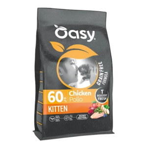 OASY Grain Free Kitten Chicken - piletina suha hrana bez žitarica za mačiće 300g