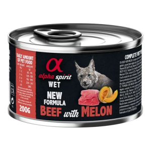Alpha Spirit Wet New Formula Beef & Melon govedina i dinja pašteta hrana za mačke 200g