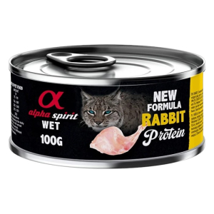 Alpha Spirit Wet New Formula Rabbit Protein zečetina pašteta hrana za mačke 100g