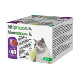 Krka Milprazon 16mg/40mg zaštita od manetnika za mačke 1 tableta
