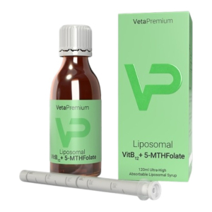 VetaPremium Liposomal vitamin B12 i 5-MTHF dodatak za pse i mačke 120ml