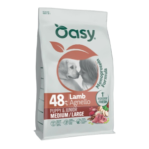 OASY Monoprotein Junior Medium /Large Lamb - janjetina monoproteinska suha hrana za štenad 2kg