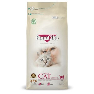 BonaCibo Adult Cat Chicken piletina, inćuni i riža hrana za mačke 2 kg