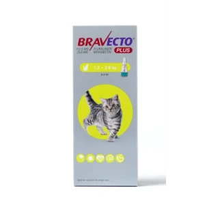 Bravecto Plus zaštita za mačke težine 1,2-2,8kg - 112,5mg