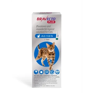 Bravecto Plus zaštita za mačke težine 2,8-6,25kg - 250mg
