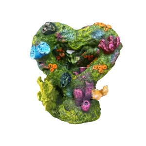 Croci dekoracija za akvarij potonulo srce sa koraljima