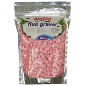Croci Amtra Fluo gravel podloga za akvarij pink 350g