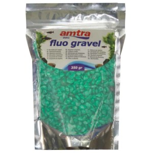 Croci Amtra Fluo gravel podloga za akvarij zelena 350g