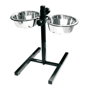 Croci set posuda za pse 2x25cm sa stalkom 