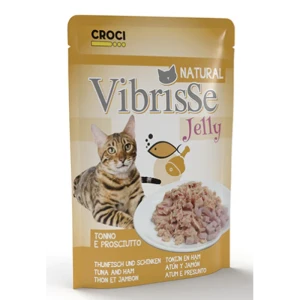 Croci Vibrisse Pouch Jelly tuna i šunka hrana za mačke 70 g