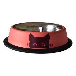 Croci Bobby Chat metalna posuda za mačke pink 240ml
