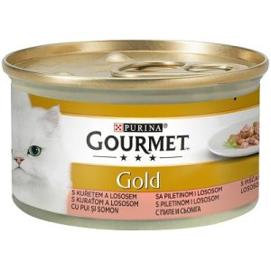 Gourmet Gold hrana za mačke losos i piletina 85 g