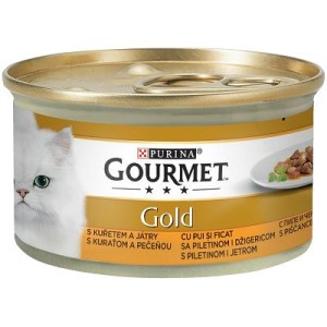 Gourmet Gold hrana za mačke piletina i jetra 85 g
