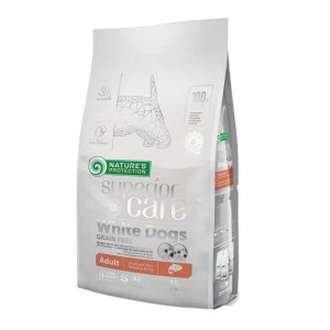 Nature's Protection Adult Small & Mini White Dogs Salmon - losos suha hrana za male bijele pse 10kg