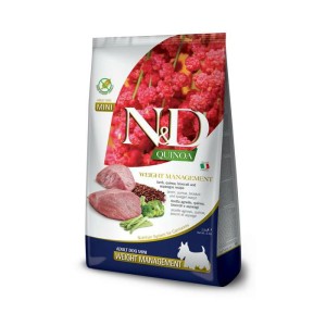 N&D Adult Mini Quinoa - janjetina suha hrana za pse 2,5kg