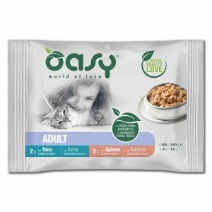OASY Multipack Adult Tuna & Salmon - tuna & losos hrana za mačke 4x85g