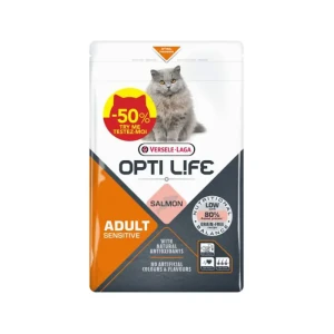 Opti Life Adult Sensitive Salmon losos hrana za mačke sa osjetljivom probavom 1 kg