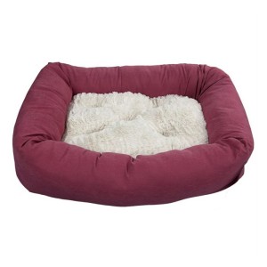 Pawise ležaljka za psa 78x48x10cm crvena L