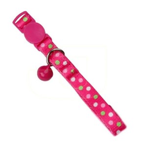Pawise ogrlica za mačke Polka dots pink