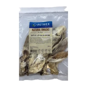 Petmex Natural Snacks zečije uši sa dlakom poslastica za pse 200g