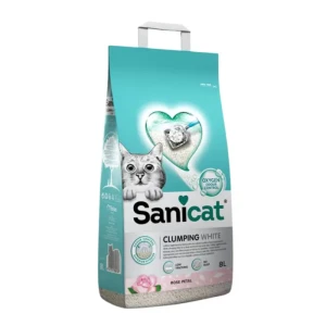 Sanicat Clumping White bijeli grudvajući pijesak ruža 8 lit
