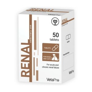 VetaPro Renal preparat za pse i mačke sa bubrežnom insuficijencijom 50 tableta
