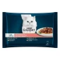 GOURMET® PERLE sa govedinom, piletinom, zečetinom, lososom u umaku hrana za mačke 85g