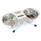 Croci DOS dvije metalne posude sa stalkom 2x470ml / 13cm