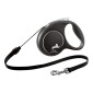 Flexi Black Design povodac za pse 5m / S cord - srebreni