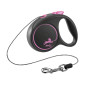 Flexi Black design povodac za male pse i mačke 3m / XS cord - rozi