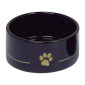 Nobby Golden Paw keramička posuda za male pse i mačke 18x7cm - 1,1 L crna