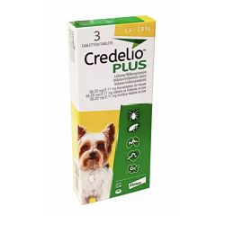 Credelio Plus tablete protiv buha, krpelja i glista za pse težine 1,4kg do 2,8kg - 1kom