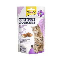 GimCat Nutri Pockets Duck patka poslastica za mačke 60g