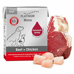 PLATINUM Adult Menu Beef & Chicken govedina i piletina hrana za pse 375g