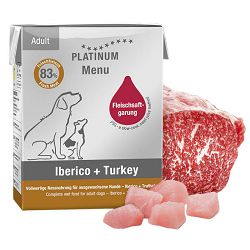 PLATINUM Adult Menu Iberico & Turkey svinjetina i puretina hrana za pse 185g