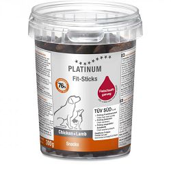 PLATINUM Snacks Fit-Sticks Chicken & Lamb piletina i janjetina poslastica za pse 300g