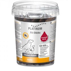 PLATINUM Snacks Fit-Sticks Chicken & Rabbit piletina i zečetina poslastica za pse 300g