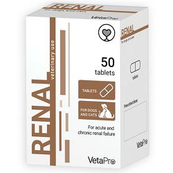 VetaPro Renal preparat za pse i mačke sa bubrežnom insuficijencijom 50 tableta